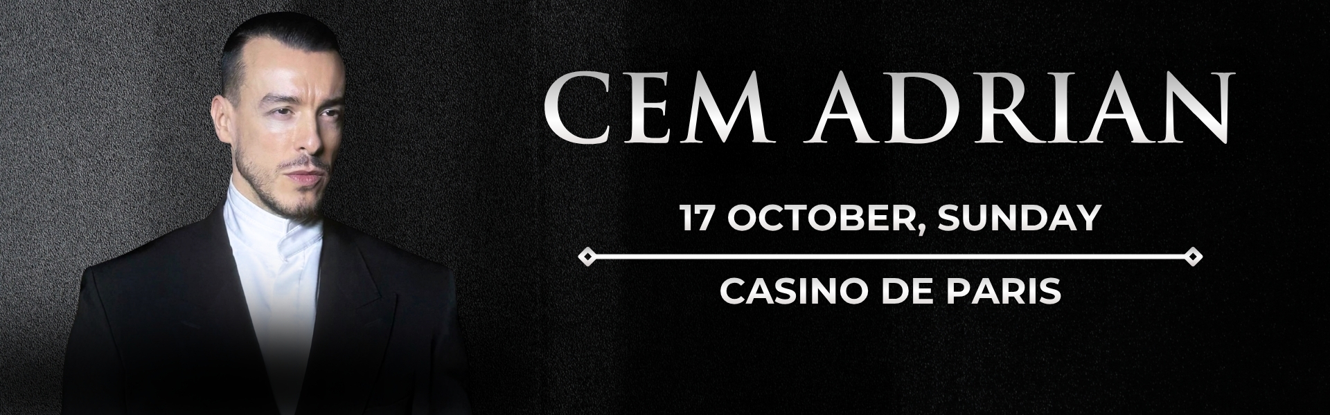 Cem Adrian - En Concert - 17 Ocotobre 2027 - Casino de Paris - Billetterie - Paris